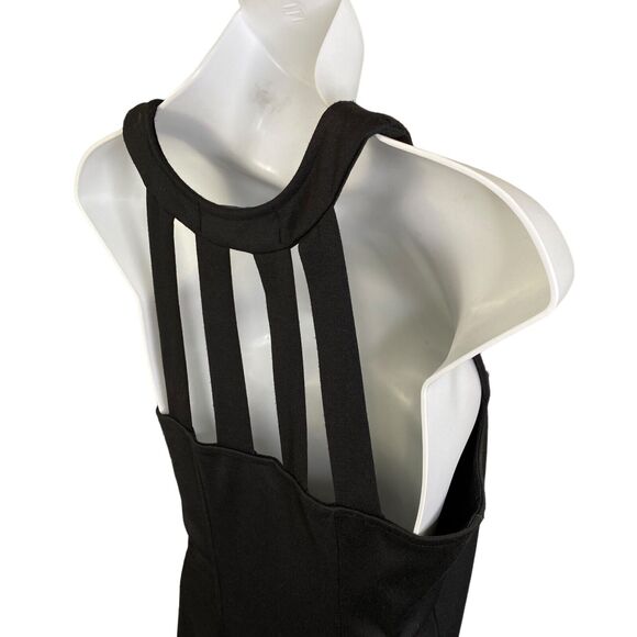 Free People Beach Dress Women Medium Black Fit & Flare Sleeveless Pockets Skater - Picture 3 of 14